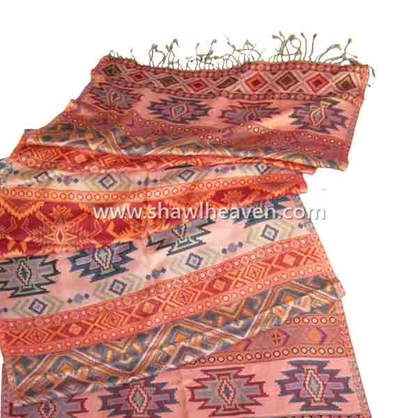 Kullu valley shawl in pure viscose, Tristar overseas